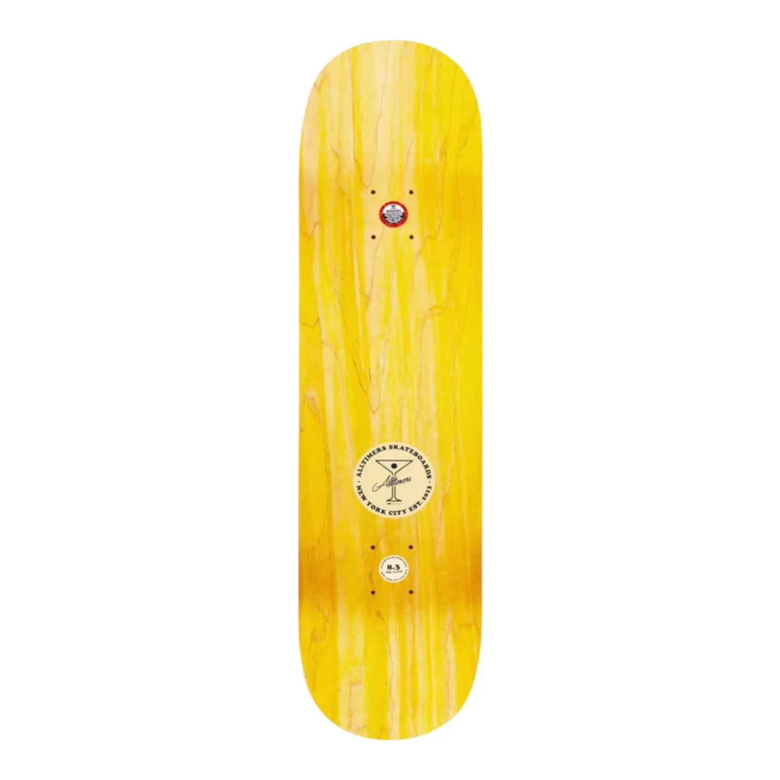 ALLTIMERS BROADWAY STONED BOARD LEMON/GRAPE DECK 8.25”