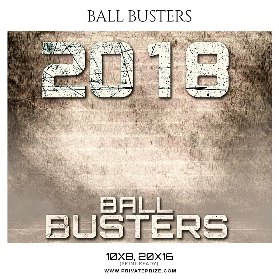 Ball Busters - Football Themed Sports Photography Template