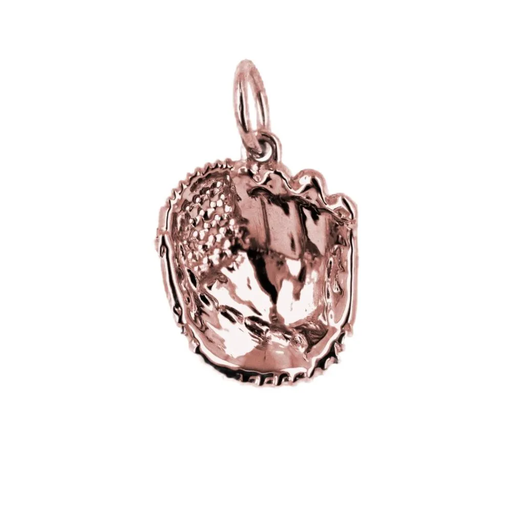 Baseball Glove Bracelet Charm | Gold