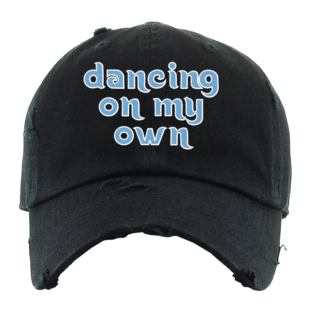 Dancing On My Own Black Distressed Dad Hat | Philadelphia Baseball