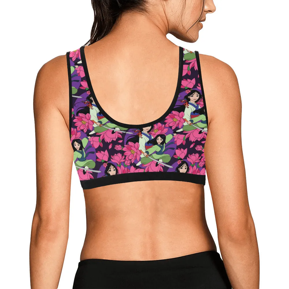 Disney Mulan Blooming Flowers Women's Sports Bra