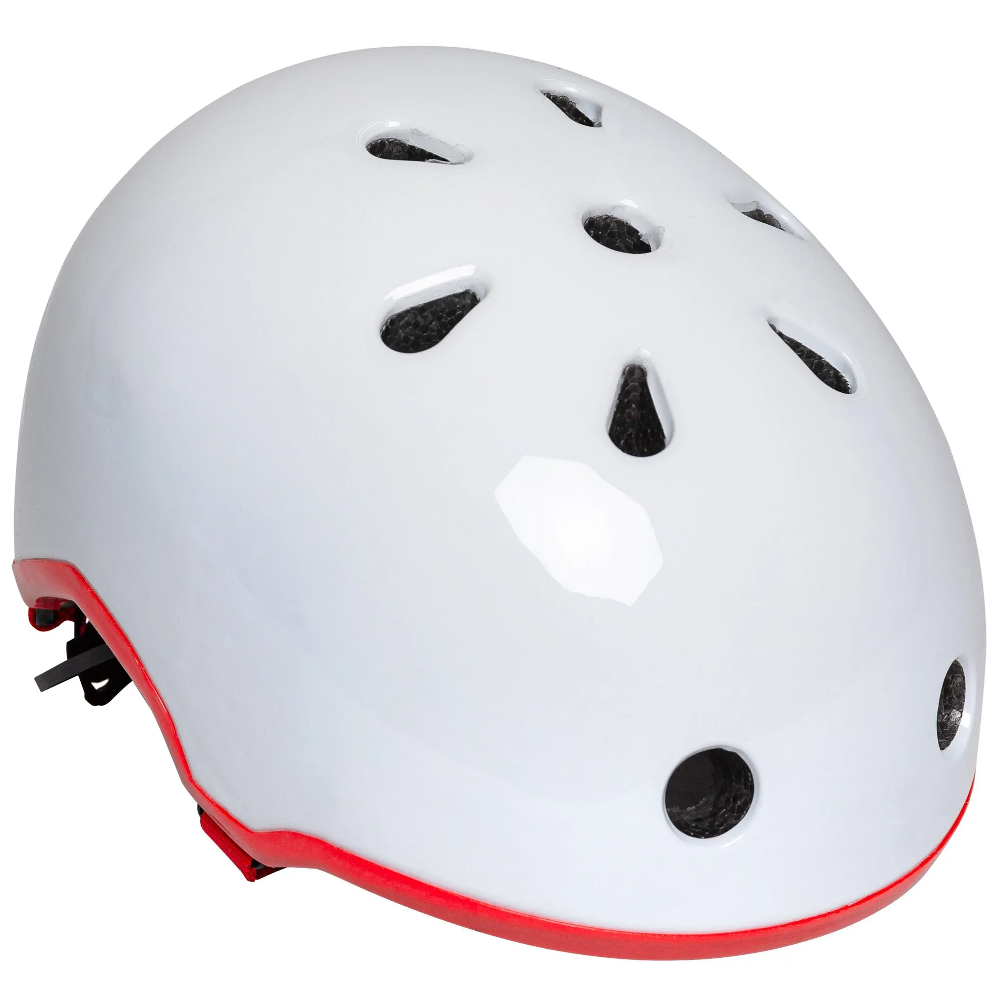 Elite White Red Shiny (include removable peak)