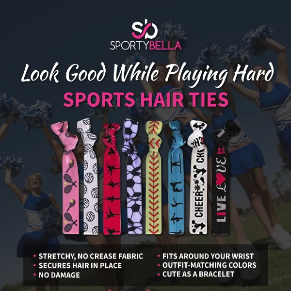 Girls Gymnastics Hair Ties Set