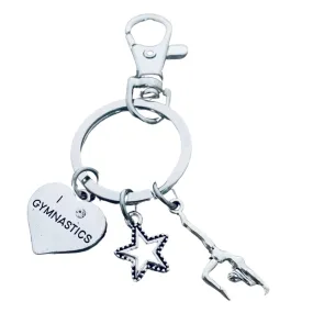 Girls Gymnastics Keychain