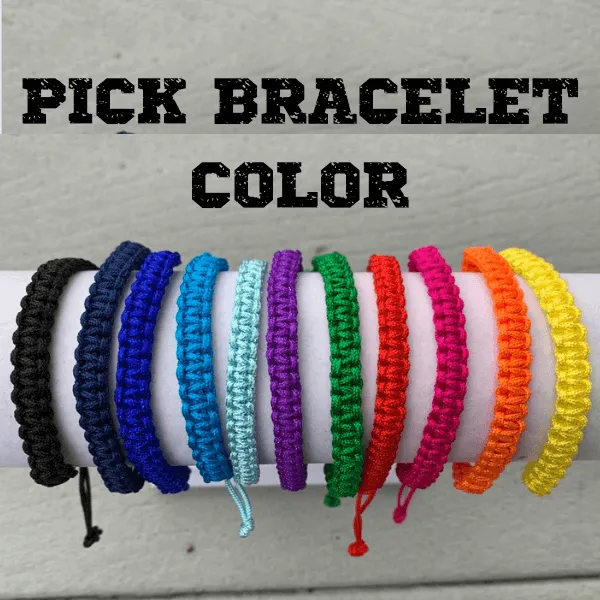 Gymnastics Adjustable Rope Bracelet - Pick Color