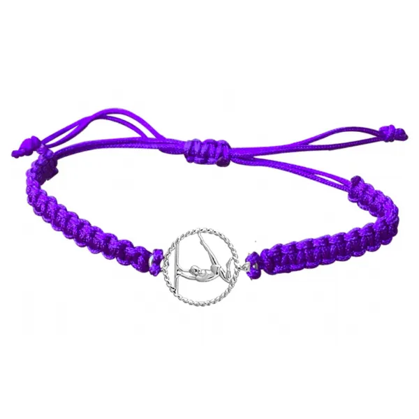 Gymnastics Adjustable Rope Bracelet - Pick Color