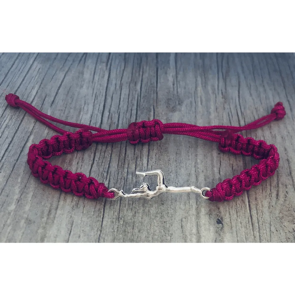 Gymnastics Adjustable Rope Bracelet - Pick Colors