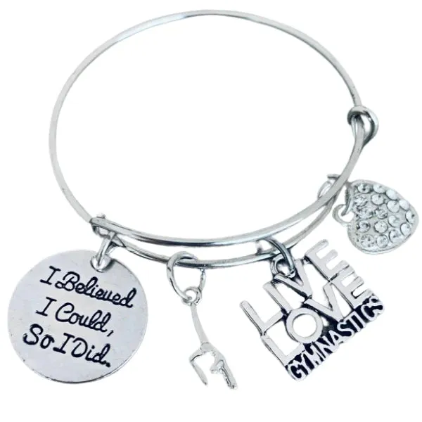 Gymnastics Bangle Bracelet - Live Your Dream