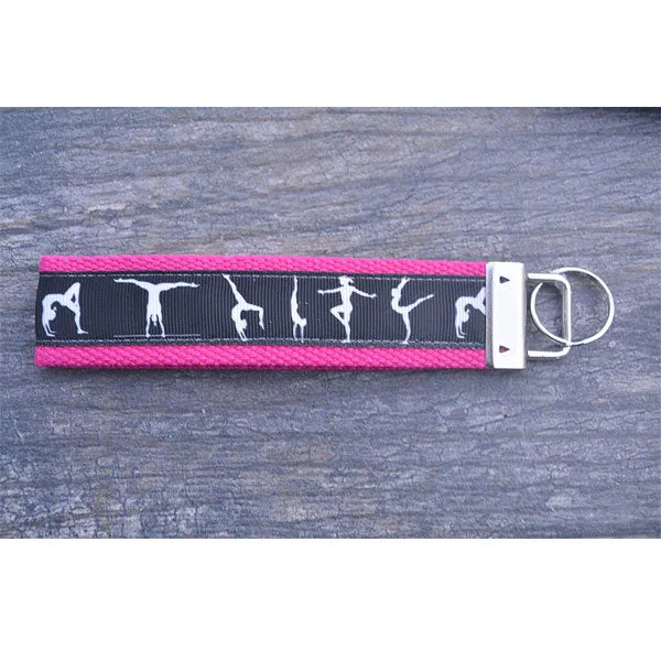 Gymnastics Wristlet Keychain