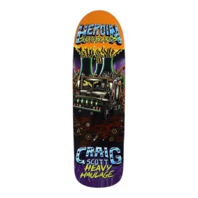 HEROIN QUESTIONS HEAVY HAULAGE 9.5” SKATEBOARD DECK