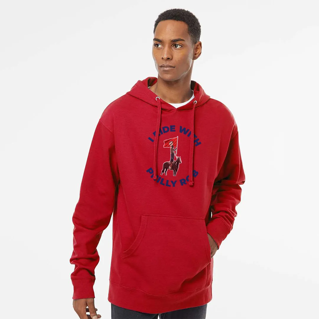 I Ride With Philly Rob Red Hoodie | Philadelphia Baseball