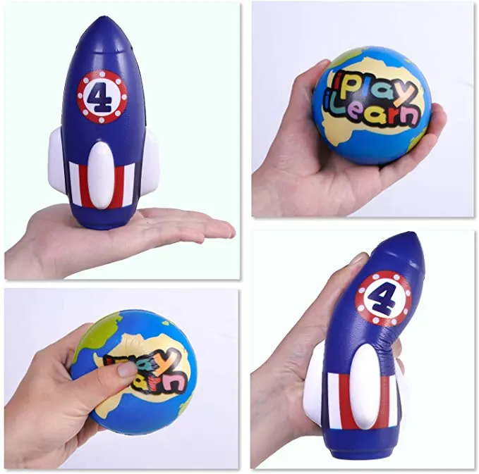 Kids Rocket Bowling Set Indoor Play Game Sports Toys