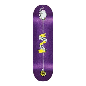 Krooked Skateboards Brad Cromer Unicycle Purple Skateboard Deck 8.38"