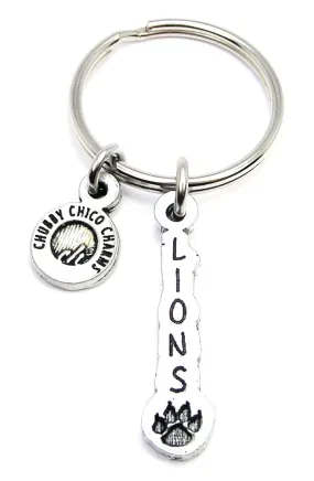 Lions Long Tab Key Chain