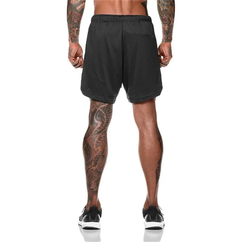 Men's Fitness Shorts: Breathable Mesh Quick Dry Sport Shorts