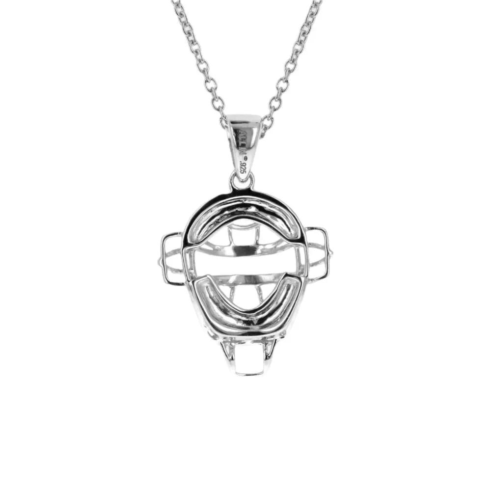 Mini Baseball Catchers Mask Necklace | Stainless Steel