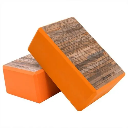 RDX High Density EVA Foam Yoga Block- Non-Slip (Orange)