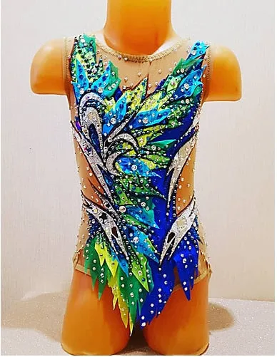 #SK05 Custom Professional Rythmic Gymnastics- Artistic, dance, Ice Skating Competion Leotards