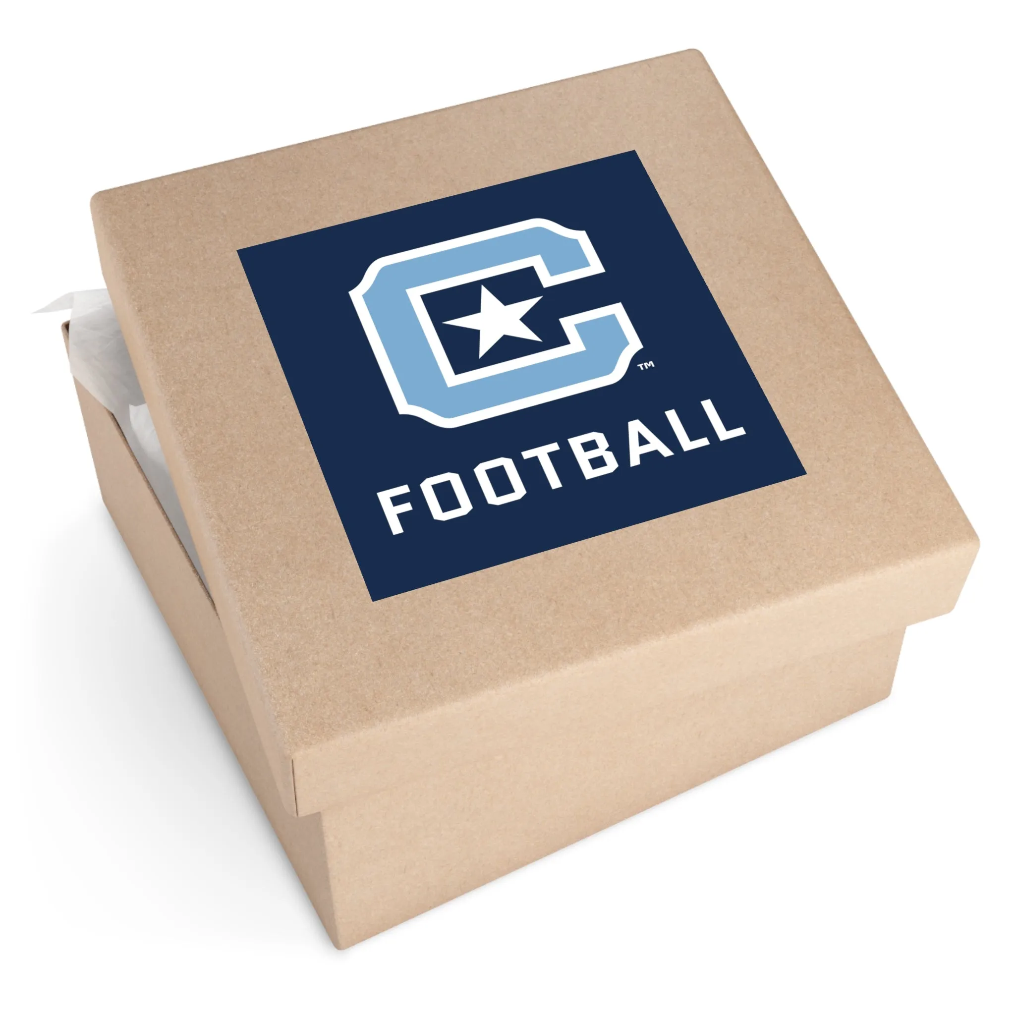 The Citadel Block C Logo, Football, OutdoorStickers, DieCut