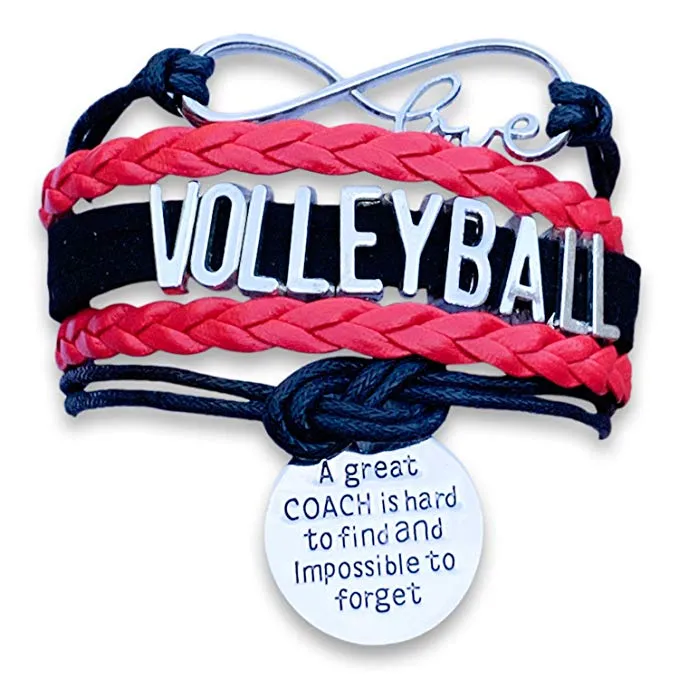 Volleyball Great Coach is Hard to Find  Bracelet - Pick Your Team Colors