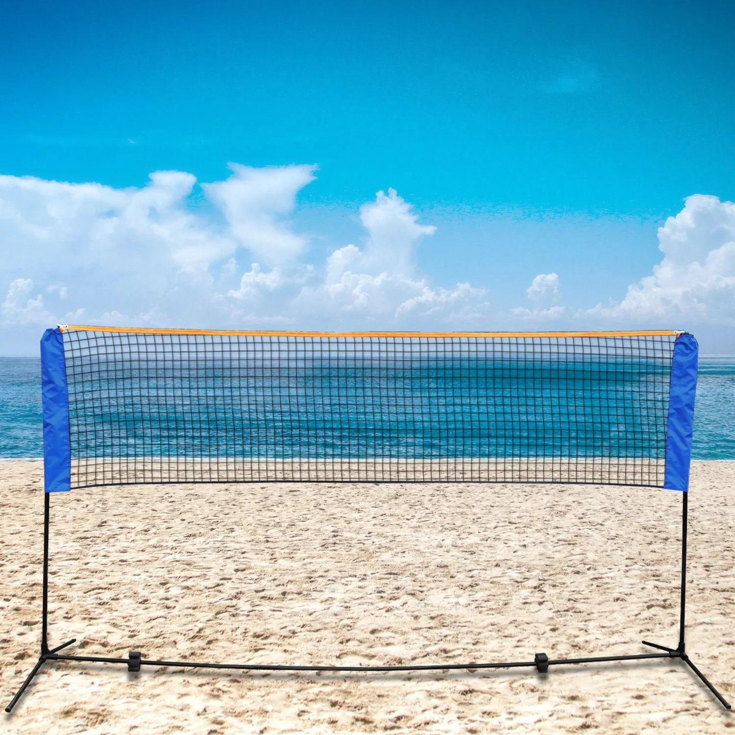 ZENY™ High Portable Badminton Net Beach Volleyball Tennis Sports Training Net Set,10FT*5FT